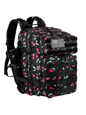 Mochila 35 Litros Táctica Negro Cherry