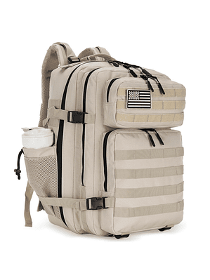 Mochila Táctica 45 Litros Caqui Claro