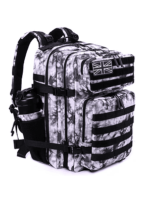 Mochila Táctica 45 Litros Negro Blanco