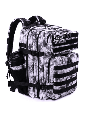 Mochila Táctica 45 Litros Negro Blanco
