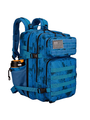 Mochila Táctica 45 Litros Azul Camo