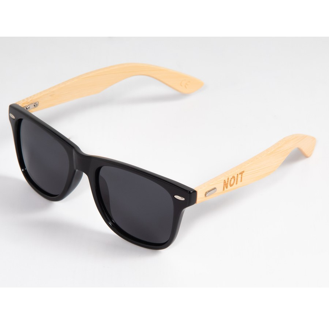 Lentes De Sol Gafas De Madera Polarizadas Negro 2