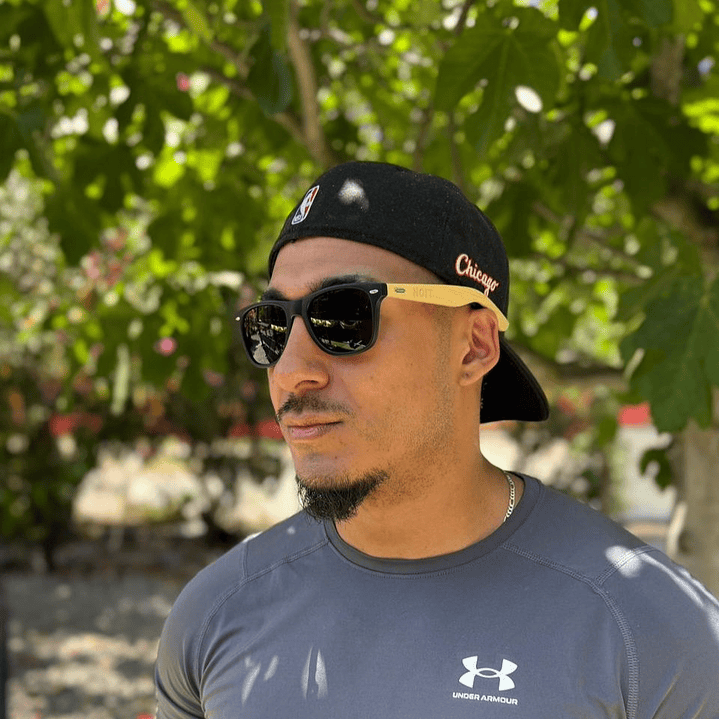 Lentes De Sol Gafas De Madera Polarizadas Negro 3