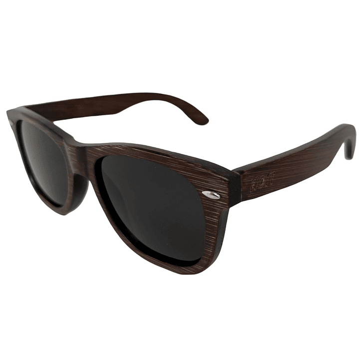 Lentes De Sol Gafas De Madera Polarizados Zebra Oscuro 2