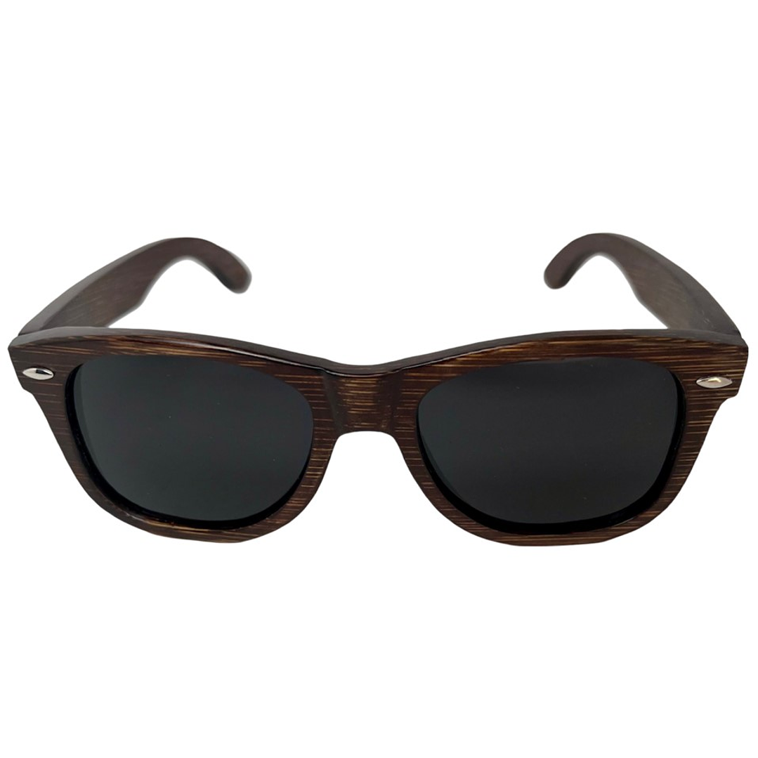 Lentes De Sol Gafas De Madera Polarizados Zebra Oscuro 3