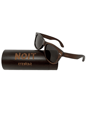 Lentes De Sol Gafas De Madera Polarizados Zebra Oscuro