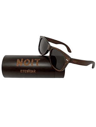 Lentes De Sol Gafas De Madera Polarizados Zebra Oscuro