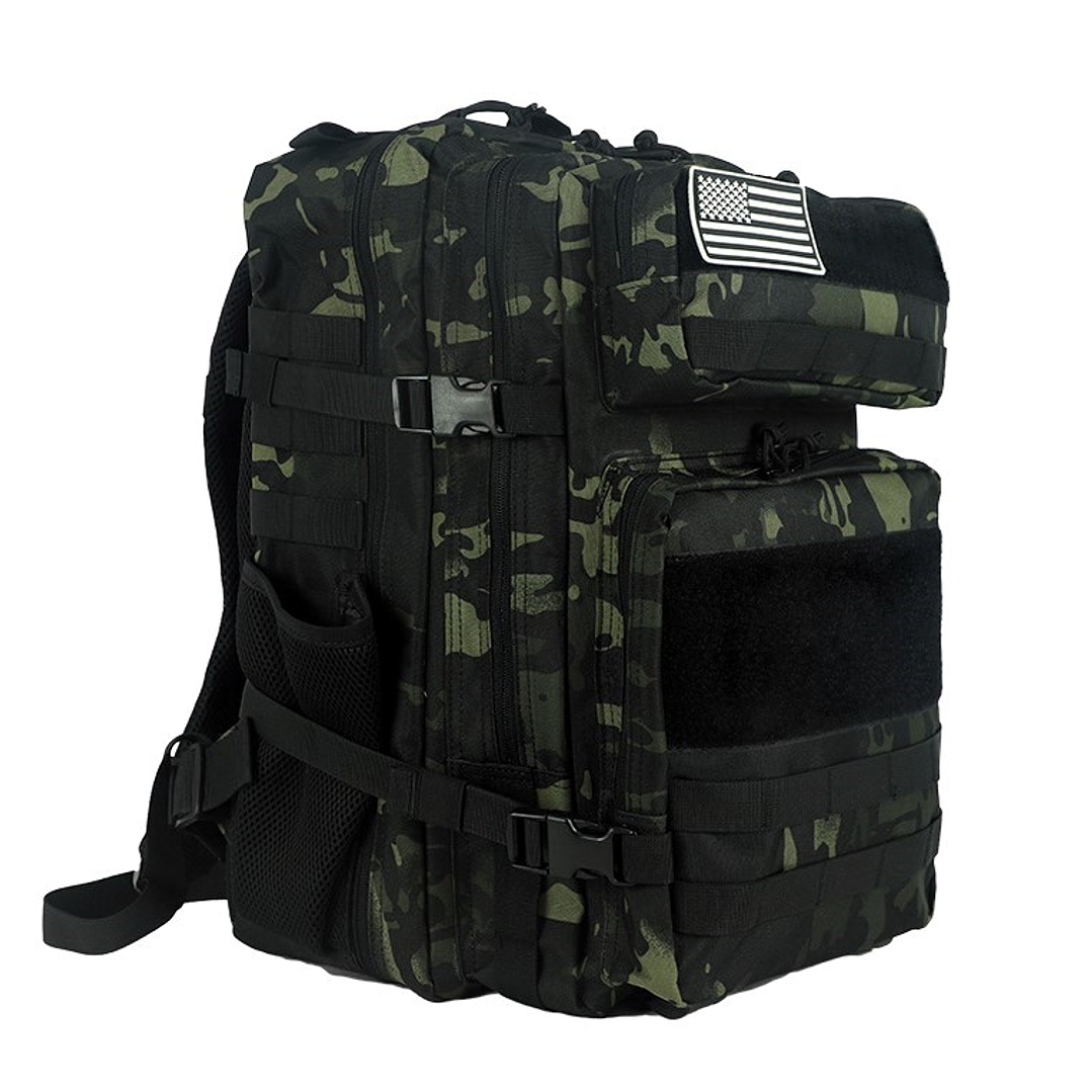 Mochila Táctica 45 Litros Verde Camo  1