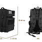 Mochila Táctica 45 Litros Negro - Miniatura 3