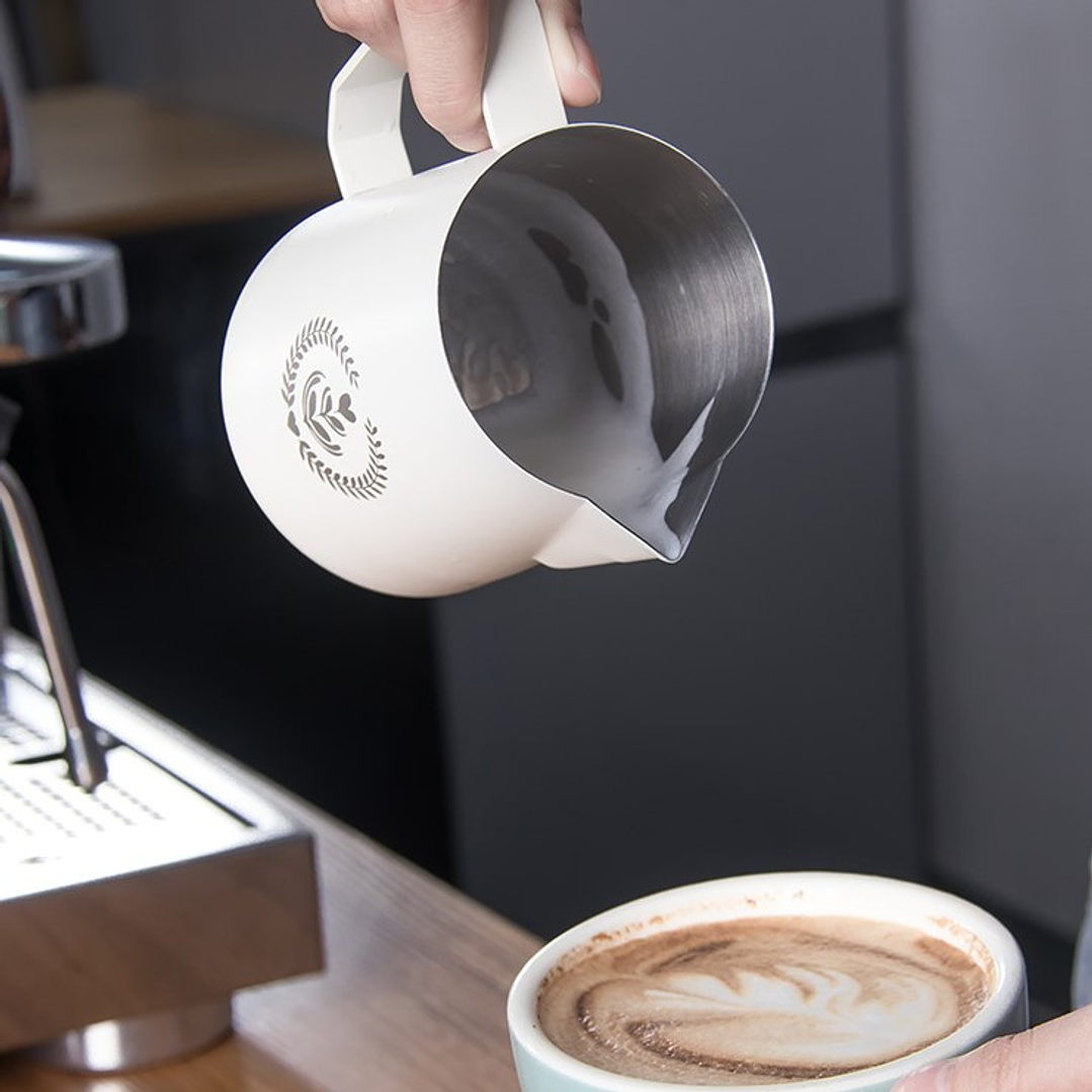 Jarra Lechero Barista 350ml Para Texturizar Leche 4