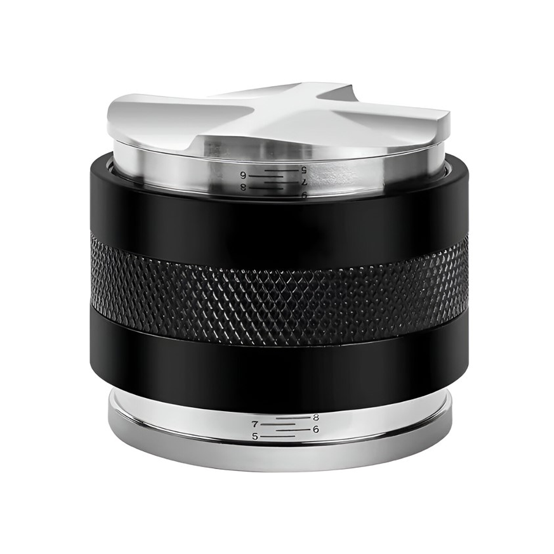 Tamper Y Distribuidor Doble de Cafe Regulable Cafetera Espresso 1