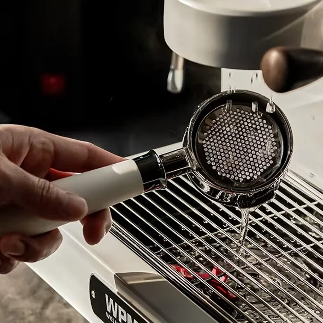 Portafiltro Sin Fondo Para Cafetera Delonghi Dedica 51mm Blanco 4