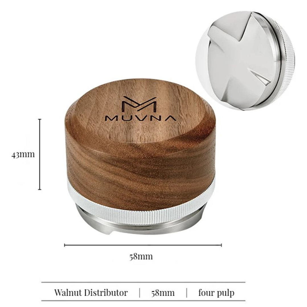 Distribuidor de Madera Nivelador de Cafe Espresso Muvna 5