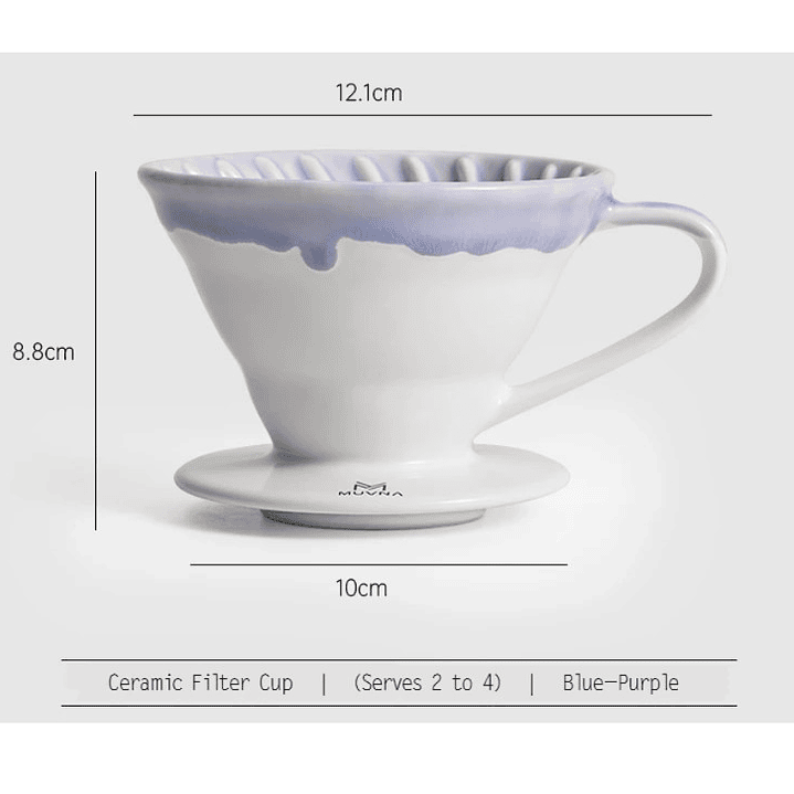 Cafetera Dripper V60 de Cerámica Tamaño V02 3