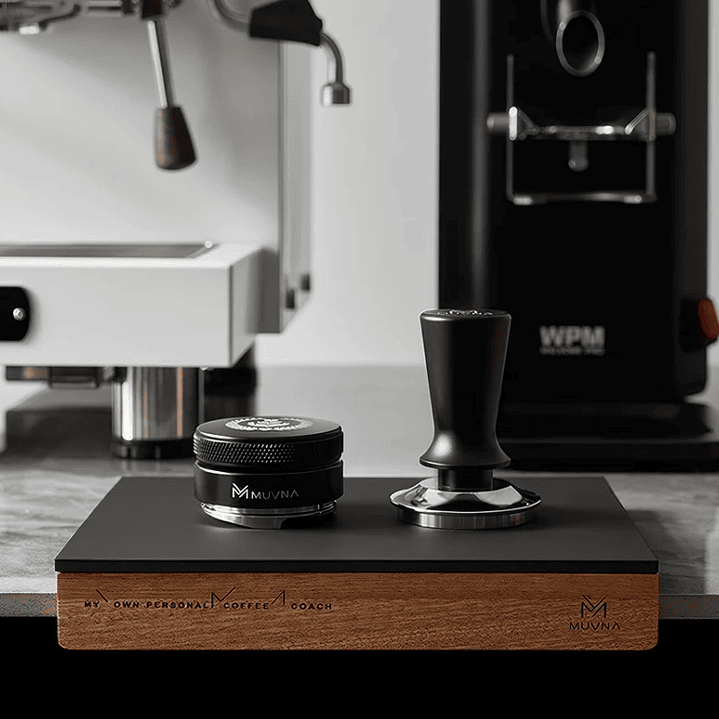 Mat de Madera y Silicona Tamping Cafe Espresso  2