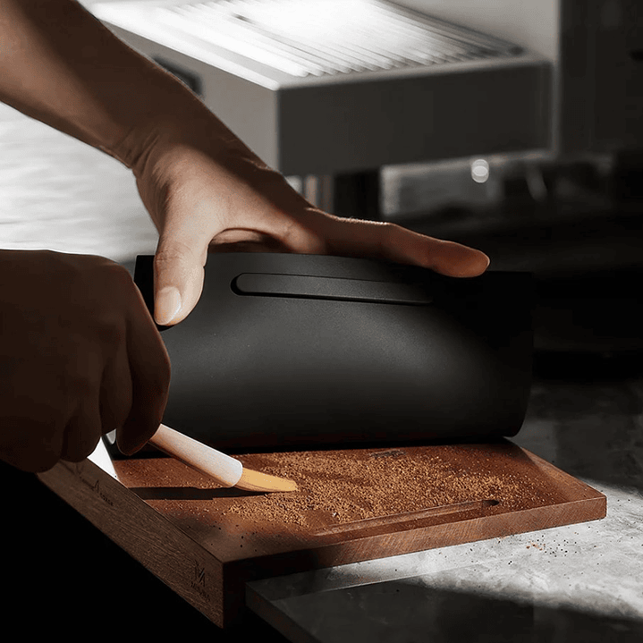 Mat de Madera y Silicona Tamping Cafe Espresso  5