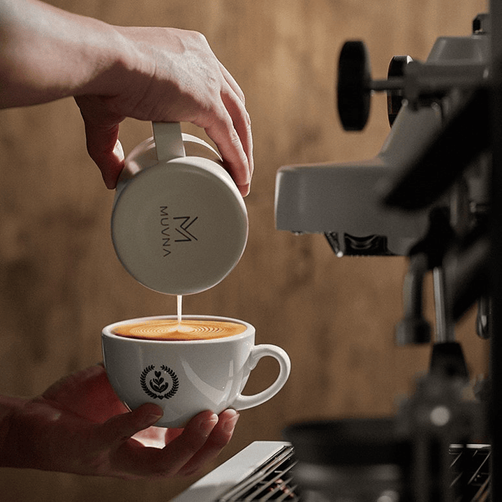 Taza de Cerámica 280 ml Latte Blanca 4