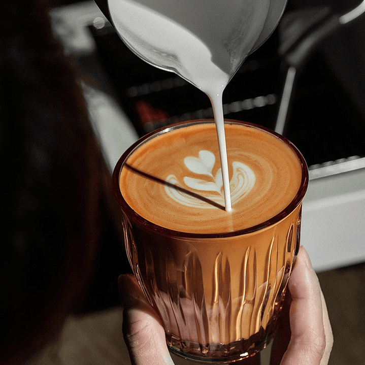 Taza Vaso de Vidrio 320ml Cafe Latte Americano 4