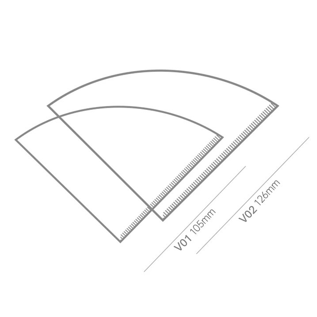 100 Filtros De Papel Cafetera V60 Tamaño 02 Cafe Filtrado 5