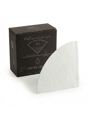 100 Filtros De Papel Para V60 Tamaño 01 Cafe Filtrado