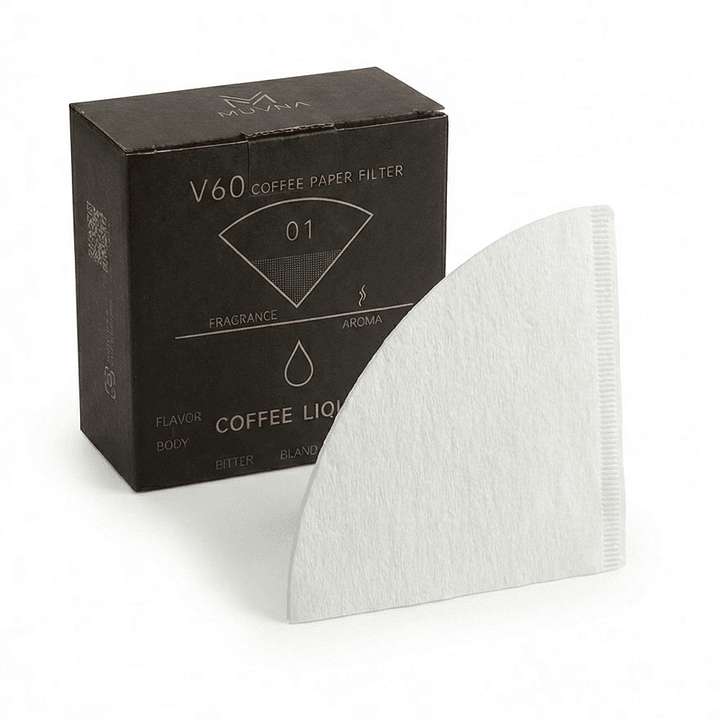 100 Filtros De Papel Para V60 Tamaño 01 Cafe Filtrado 1
