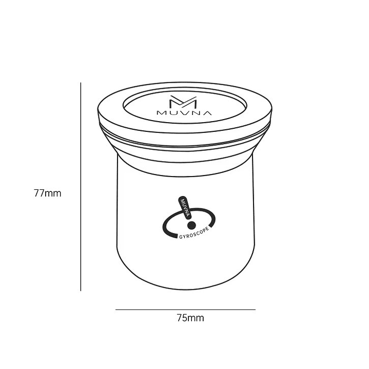 Vaso Embudo Dosificador de Café Con Base Magnética 58 mm Muvna 4