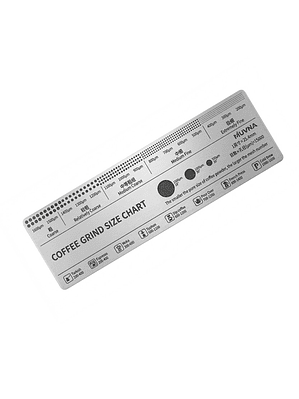 Regla Metálica Referencia de Molienda de Café Muvna 