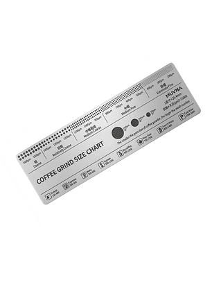 Regla Metálica Referencia de Molienda de Café Muvna 
