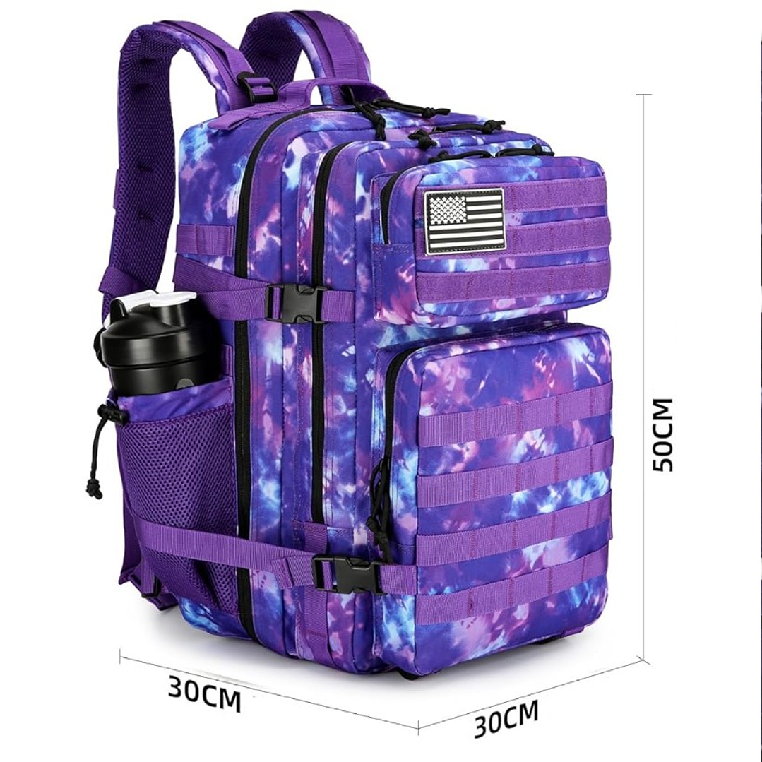 Mochila Táctica 45 Litros Purpura Camo 4