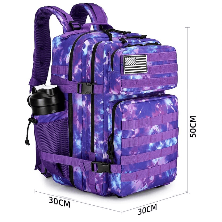 Mochila Táctica 45 Litros Purpura Camo 4