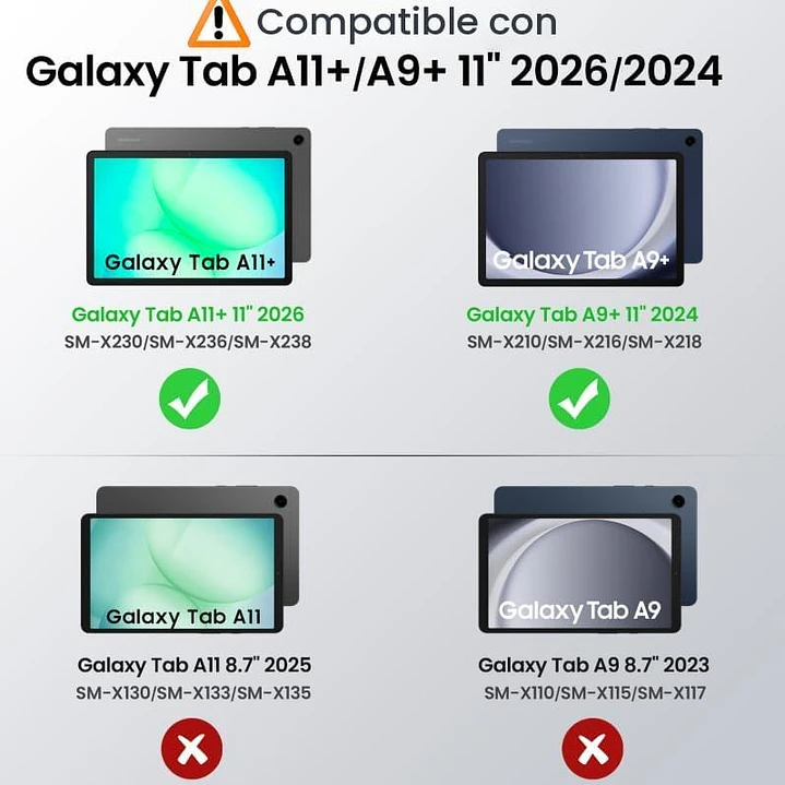 Funda Carcasa Para Tablet Samsung A9+ Plus y A11+ Plus 11