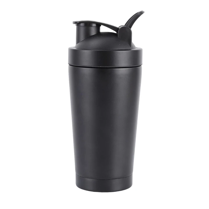 Shaker Mezclador Batidos De Proteina Acero Inoxidable 600ml 4