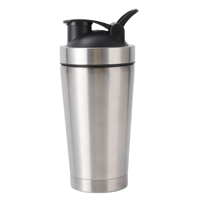 Shaker Mezclador Batidos De Proteina Acero Inoxidable 600ml 3