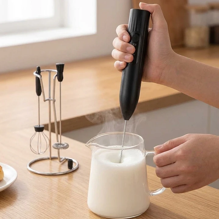 Espumador De Leche Mini Batidor Portatil 2