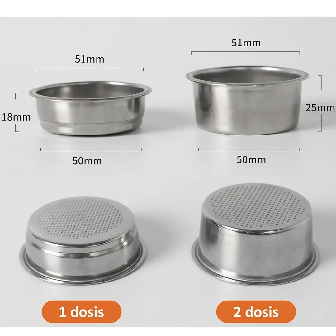 Filtro Canasta Para Portafiltro Espresso 51mm 3