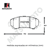 Pastillas de Freno Cerámica Delanteras Nissan Qashqai - Xtrail / M1049/M1109