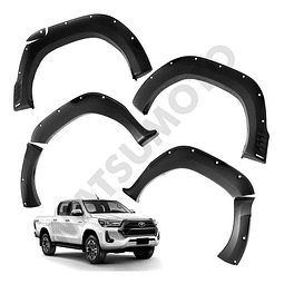 Kit Extensiones Tapa Barro Tipo Trd Toyota Hilux Rocco 2019 - 2021