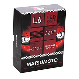 Kit 2 Ampolletas Turbo Led 9006 Matsumoto L6 360°