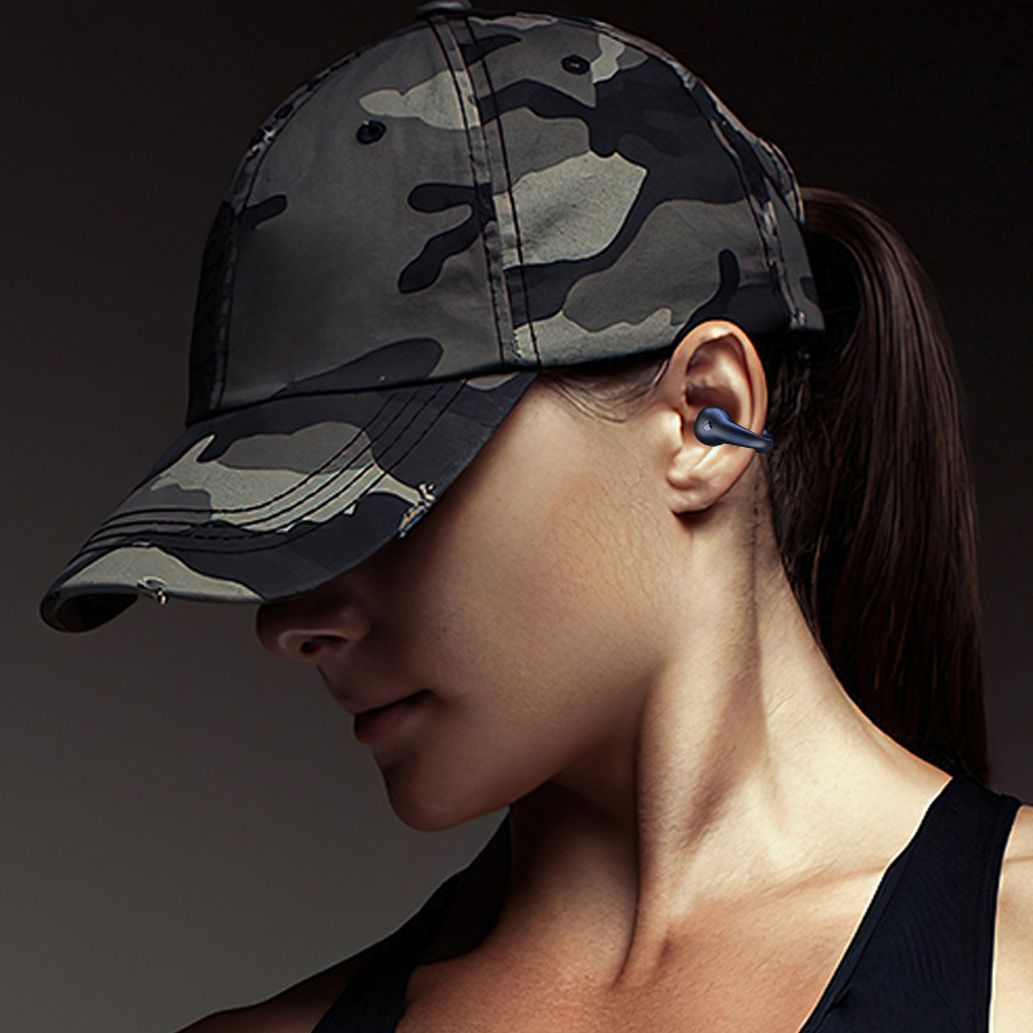 Auriculares Inalámbricos de Conducción Ósea con Pantalla Digital, Auriculares Deportivos HIFI para Teléfonos 2