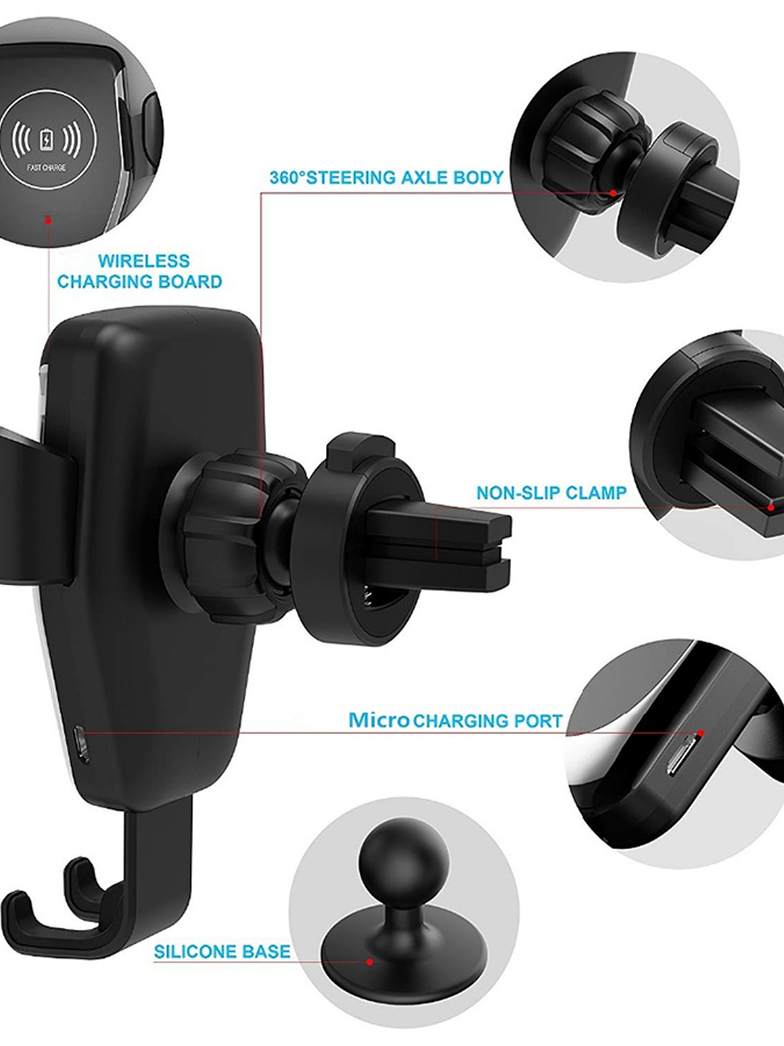Cargador Inalámbrico para Automóvil 4