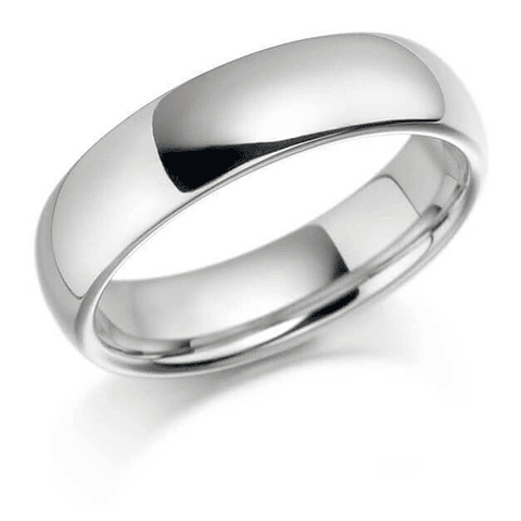 Anillo plateado 6mm