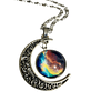 Collar Fantasía de Luna y Espacio