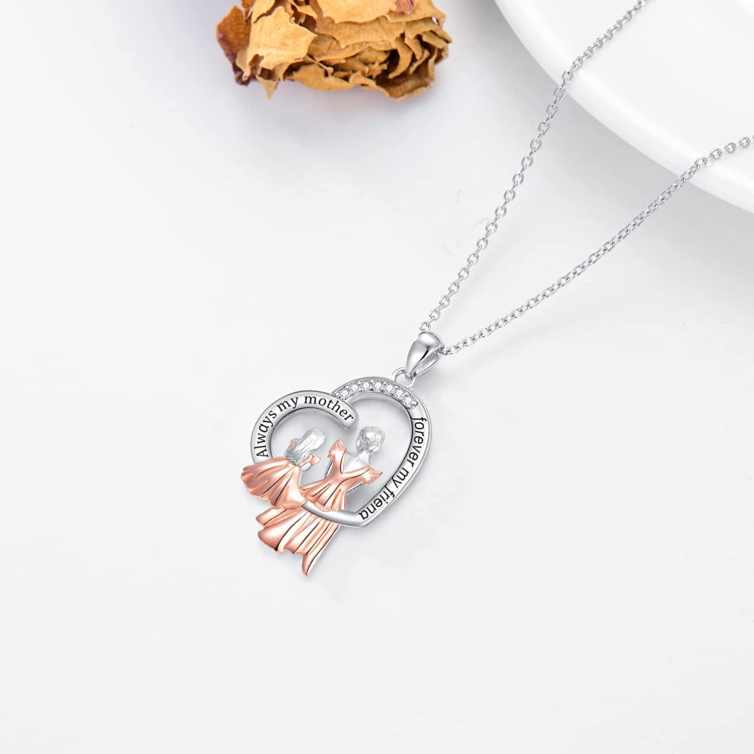 Collar Del Día De La Madre Salvador Con Colgante De Carta De Mamá En Oro | Bodega Aurrera En Línea