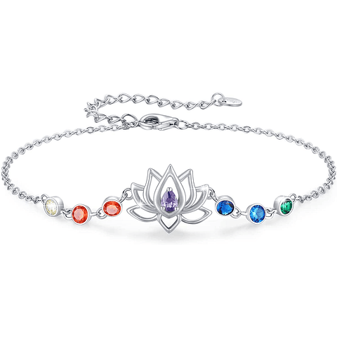 Pulsera 7 chakras plata 925