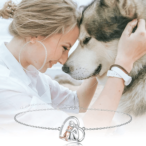 Pulsera perro mascota plata 925