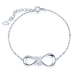 Pulsera infinito plata 925