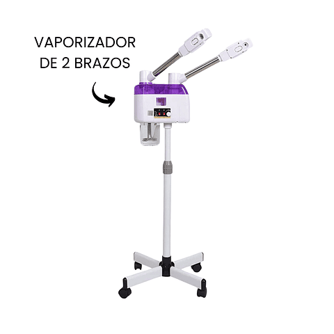 VAPORIZADOR DE 2 BRAZOS CON OZONO (FRIO Y CALIENTE) Y RUEDAS