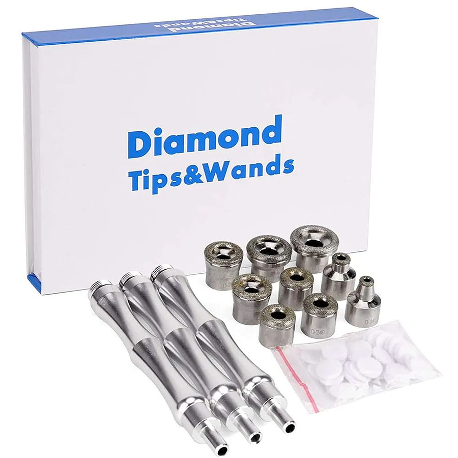 PUNTA DE DIAMANTE MICRODERMOABRASION 3 EN 1 CON PULVERIZADOR 5