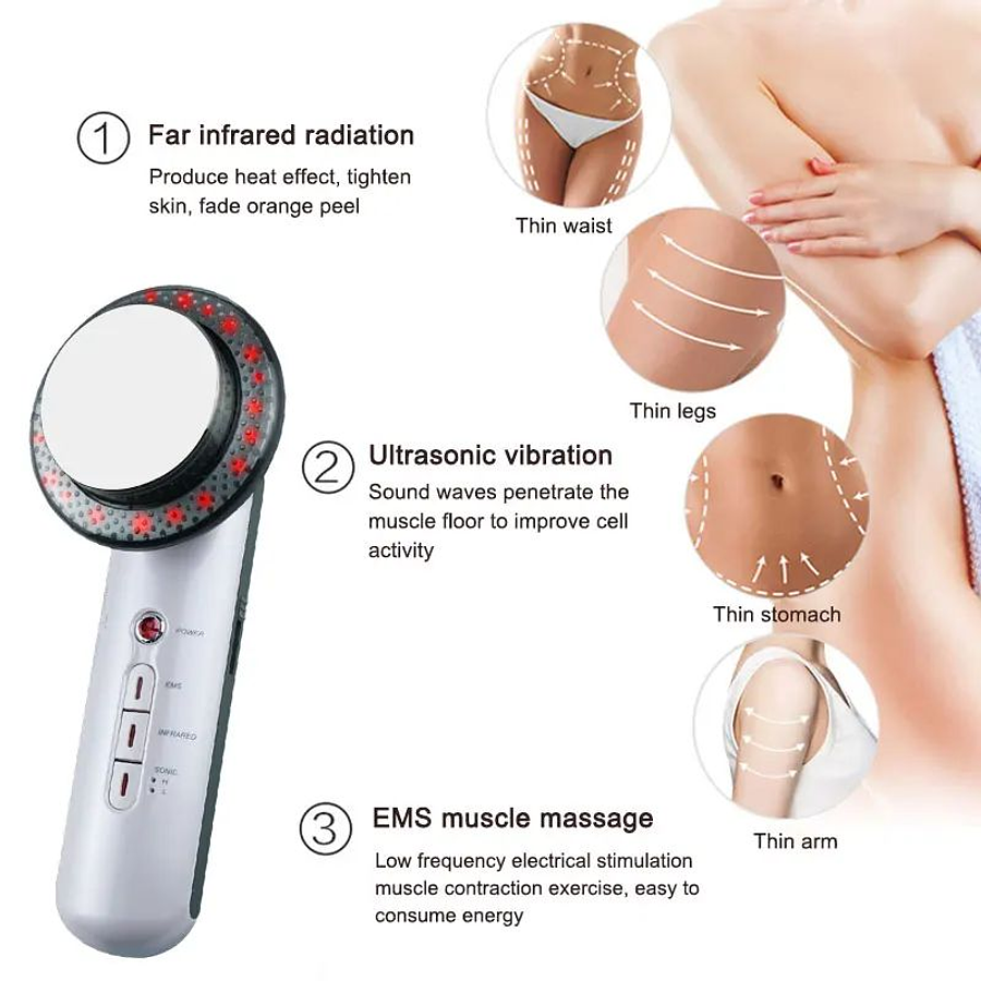 ULTRASONIDO - EMS - CAVITACIÓN GALVÁNICO INFRARROJO 3 EN 1 3