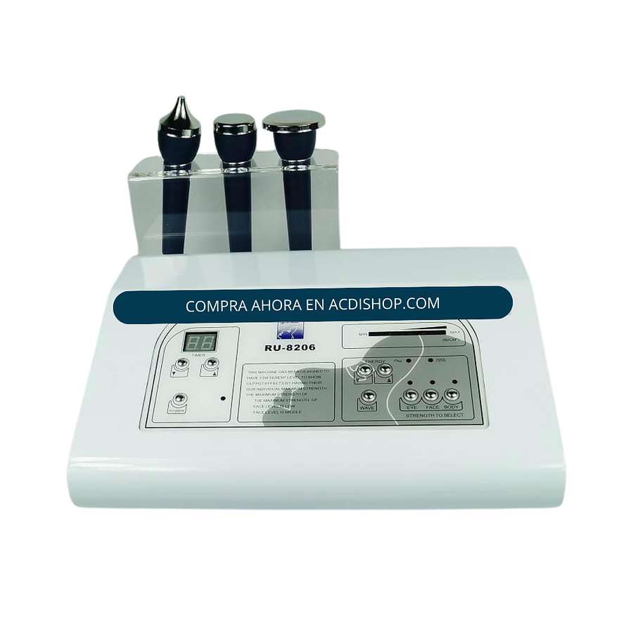 ULTRASONIDO RU-8206 CON 3 CABEZALES DE TITANIO 1MHZ - 3MHZ 2